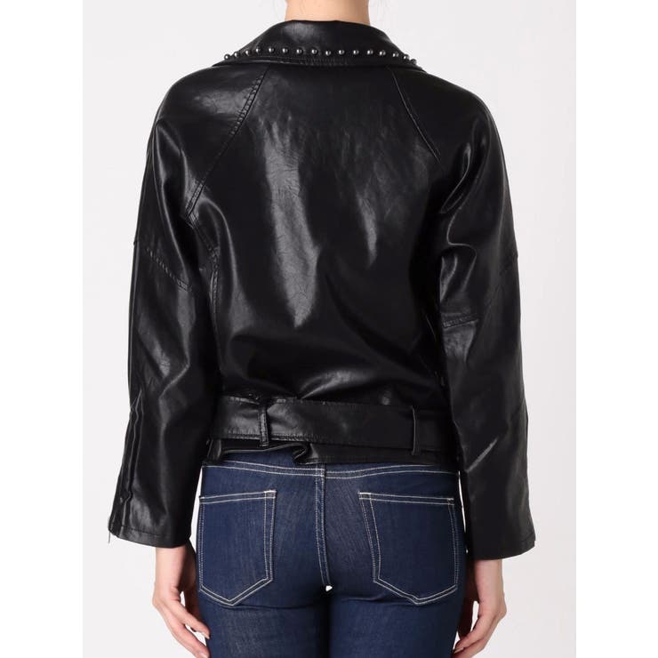 LALTRAMODA ラルトラモーダ 皮ジャン スタッズ ライダース サイズ40 LALTRAMODA ラルトラモーダ 皮ジャン スタッズ ライダース サイズ40