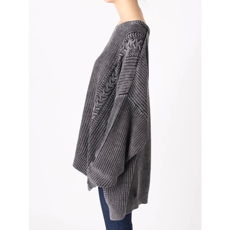 GYDA（ジェイダ）の「ブリーチケーブルドルマンニット トップス