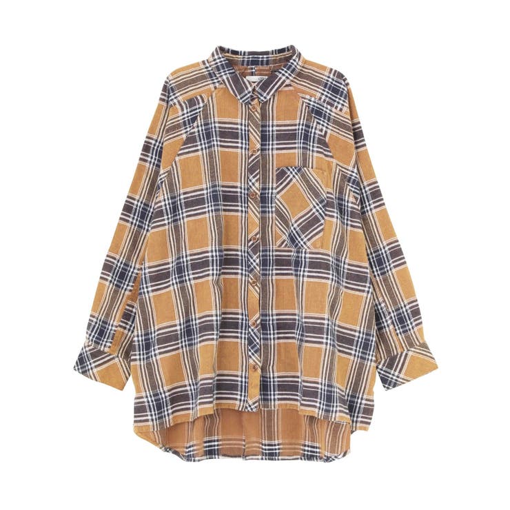 本当に信頼出来る商品 チェックモモンガシャツ[品番：MKSW0005252]｜GYDA（ジェイダ シャツ/ブラウス(長袖/七分)