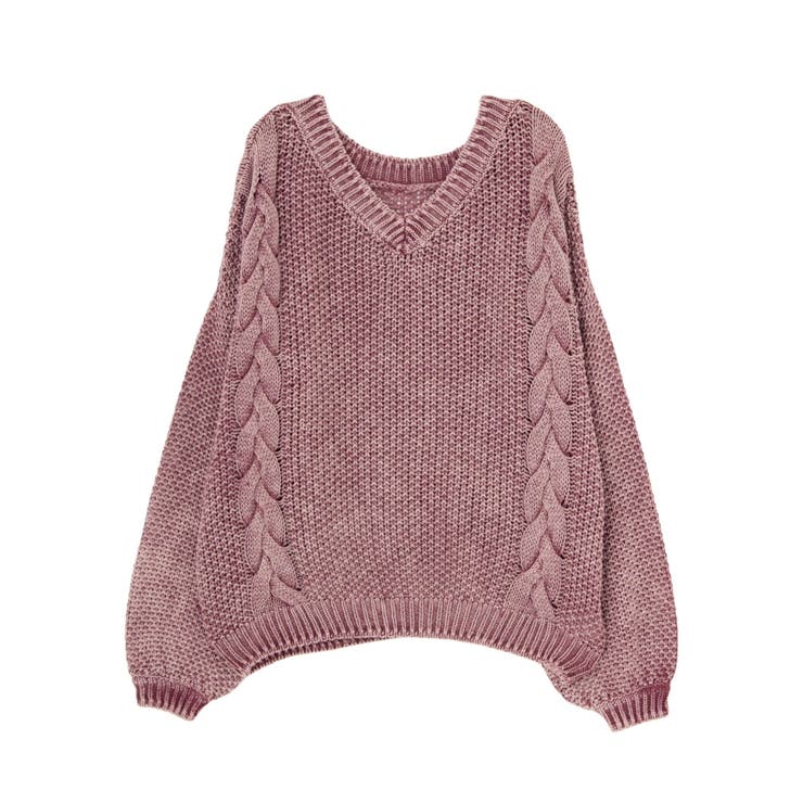 2WAYボリュームスリーブブリーチニットTOPS[品番：MKSW0005320