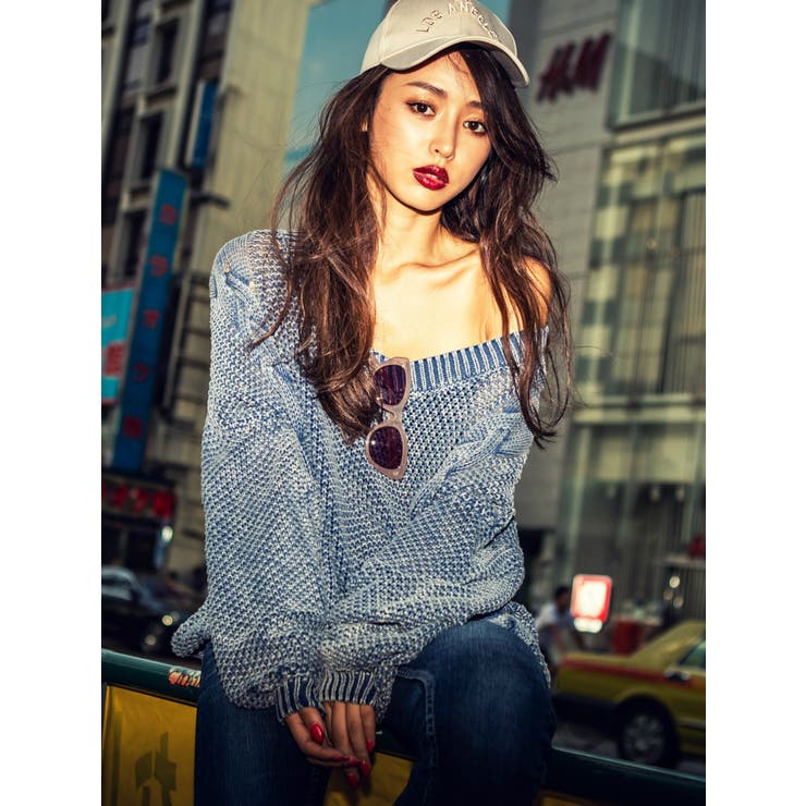 GYDA - GYDA ボリュームスリーブ2WAYブリーチニットTOPS 2WAYボリュームスリーブブリーチニットTOPS[品番：MKSW0005320