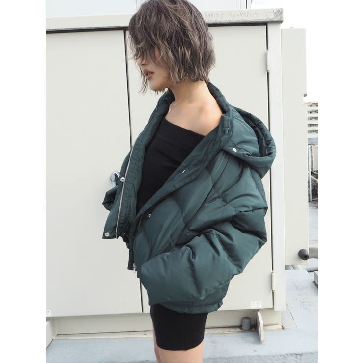 WEB限定&一部店舗限定】フーデッドショートダウン(コート