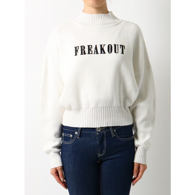 GYDA - 【GYDA】FREAKOUT ニットトップス FREAKOUTニットTOPS[品番：MKSW0011461]｜GYDA（ジェイダ）の