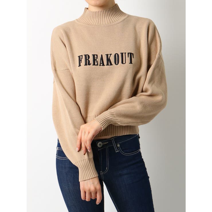 GYDA - 【GYDA】FREAKOUT ニットトップス FREAKOUTニットTOPS[品番：MKSW0011461]｜GYDA（ジェイダ）の