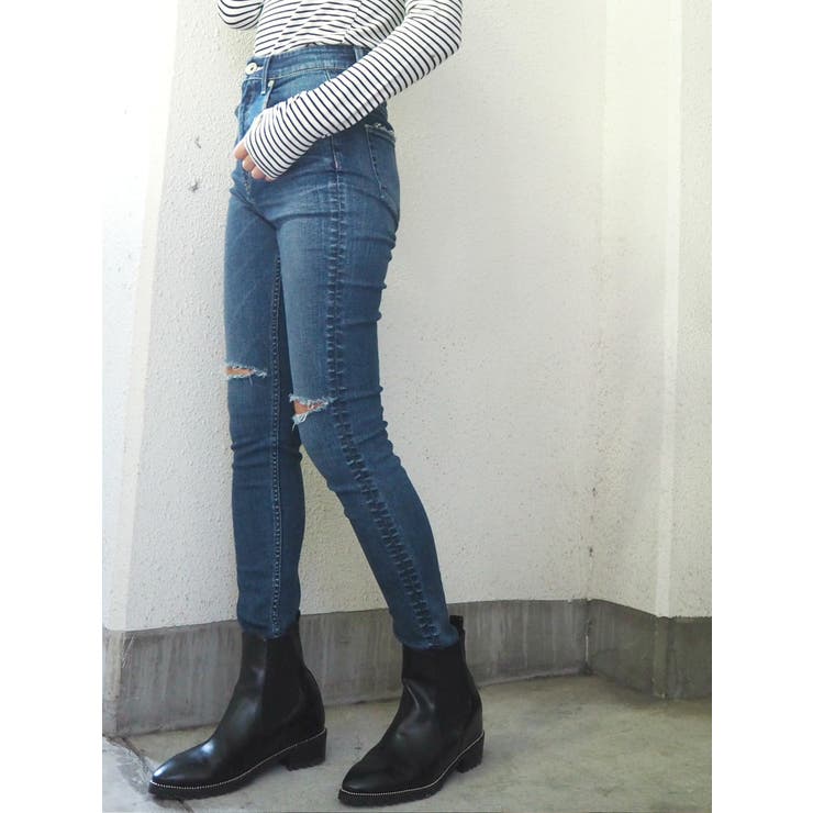 ニーダメージ H/Wスキニーデニムパンツ[品番：MKSW0012879]｜GYDA  