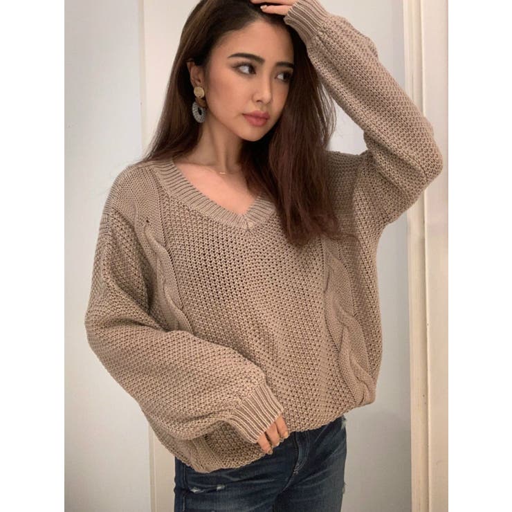 2WAYボリュームスリーブブリーチニットTOPS | GYDA | 詳細画像4 