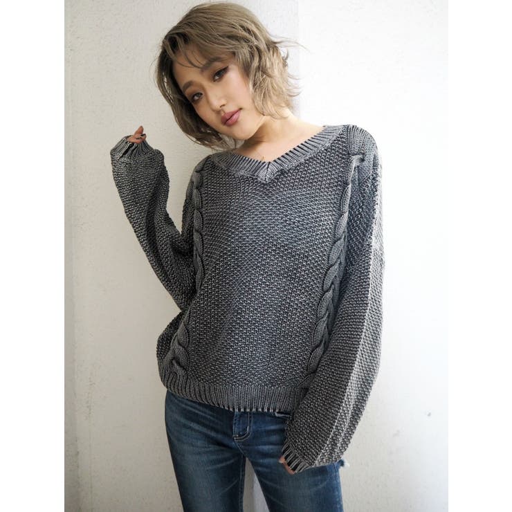 2WAYボリュームスリーブブリーチニットTOPS | GYDA | 詳細画像8 