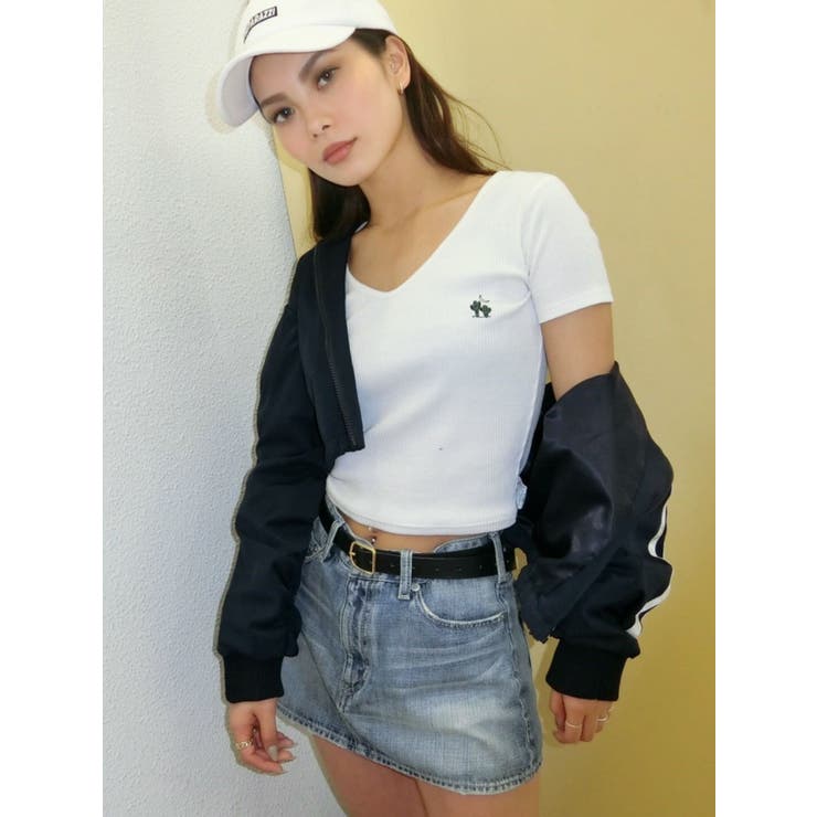 サマーモチーフテレコショートTシャツ | GYDA | 詳細画像13 