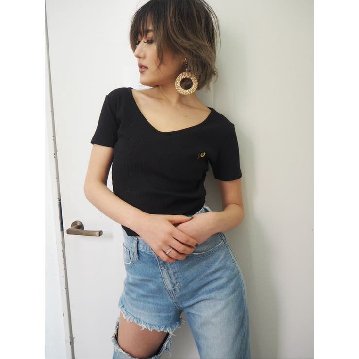 サマーモチーフテレコショートTシャツ | GYDA | 詳細画像15 