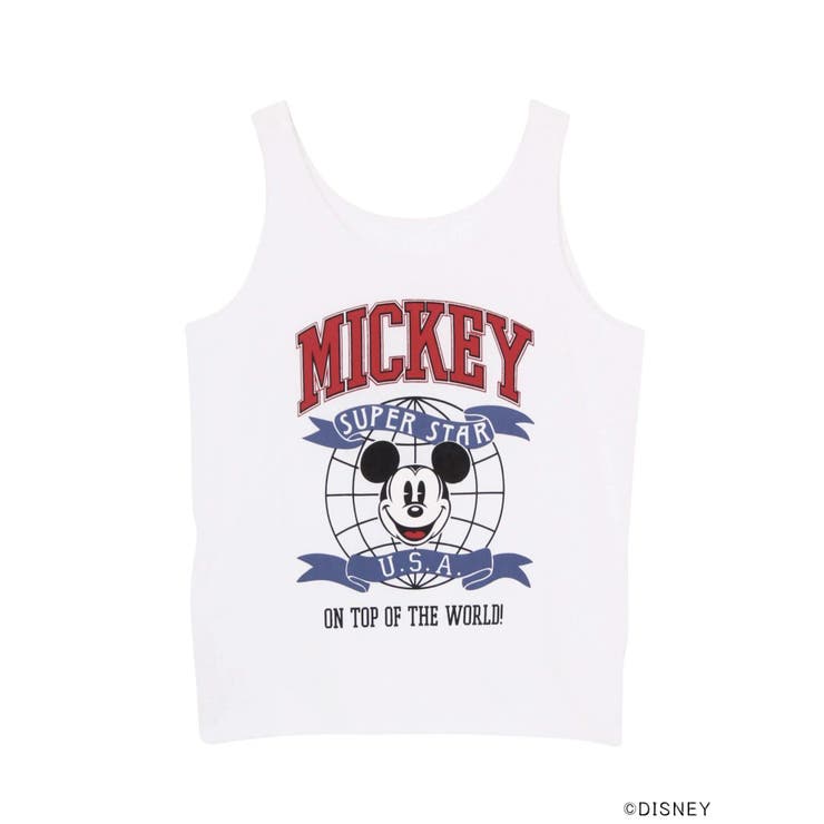 半額ストア WEB限定】カレッジスウェットタンクトップ / Mickey Mouse[品番 トップス