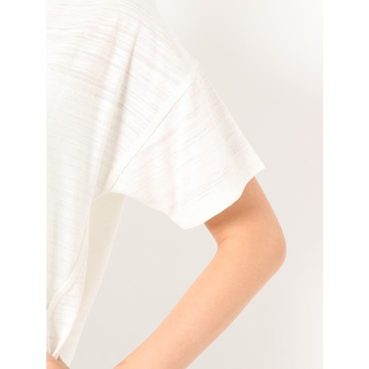 VネックデザインスラブTシャツ | GYDA | 詳細画像13 