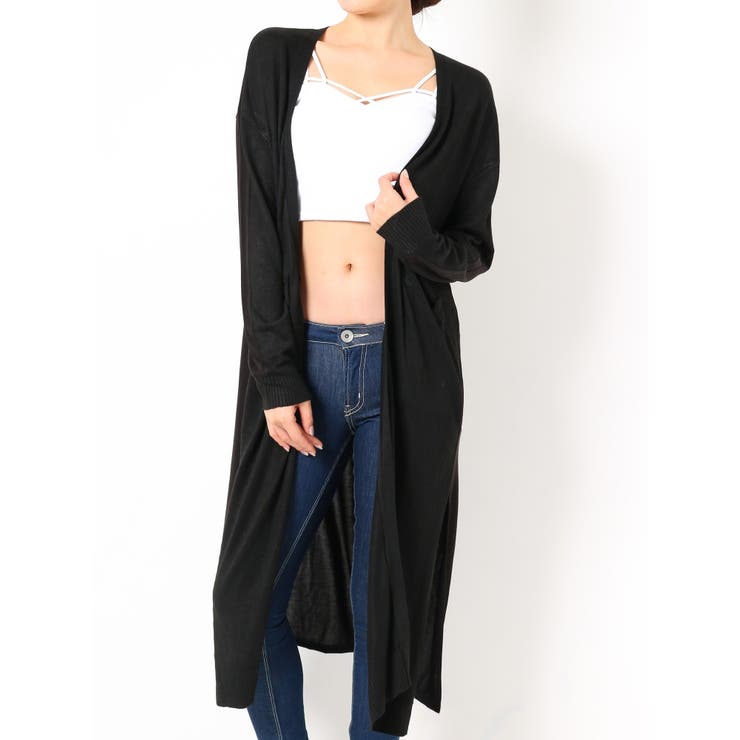 ニットカットロングカーディガン (バーガンディ) – stylist-kurakuen