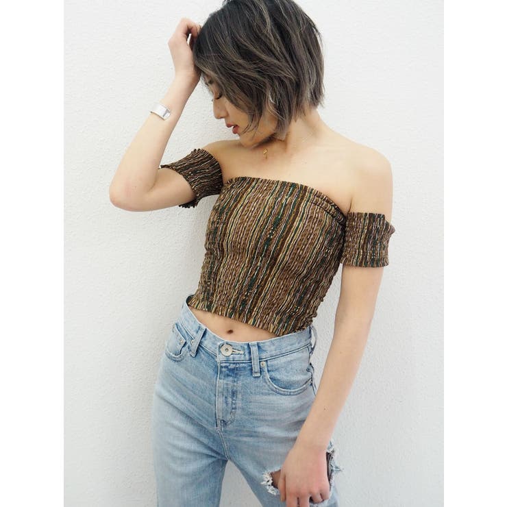 ブラウン | オフショルベアTOPS | GYDA