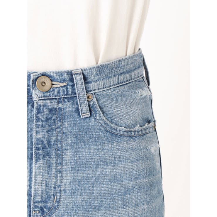 vintage Wダメージペグトップデニムパンツ[品番：MKSW0022407