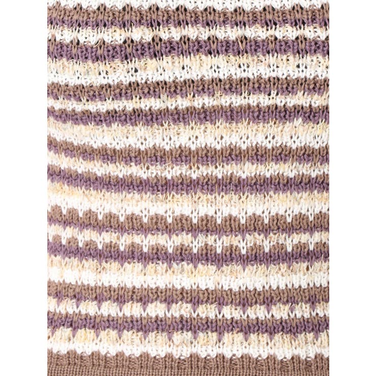 ボーダーMIXニット TOPS | GYDA | 詳細画像10 