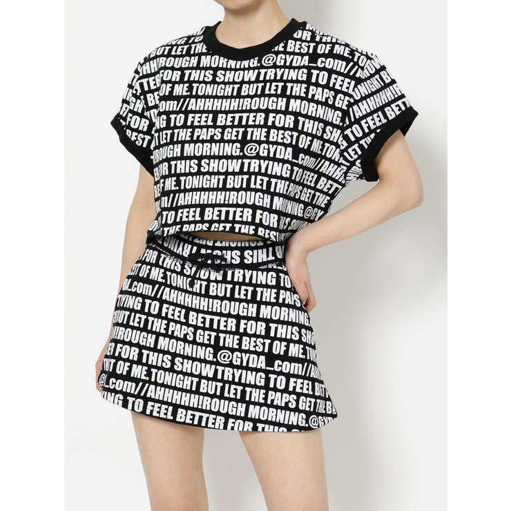 ブラック | logopatternスウェットTOPS | GYDA