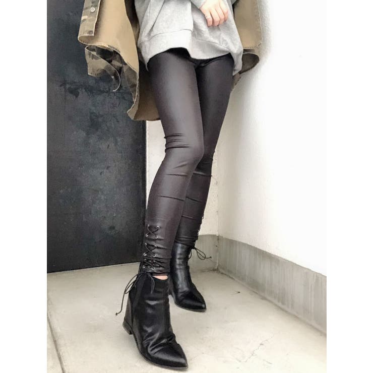 サイドレースUPレギンス[品番：MKSW0025913]｜GYDA（ジェイダ