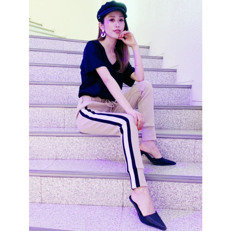 033071 keisuke kanda サイドライン パンツ ネイビー ブルー 033071 keisuke kanda サイドライン パンツ ネイビー ブルー