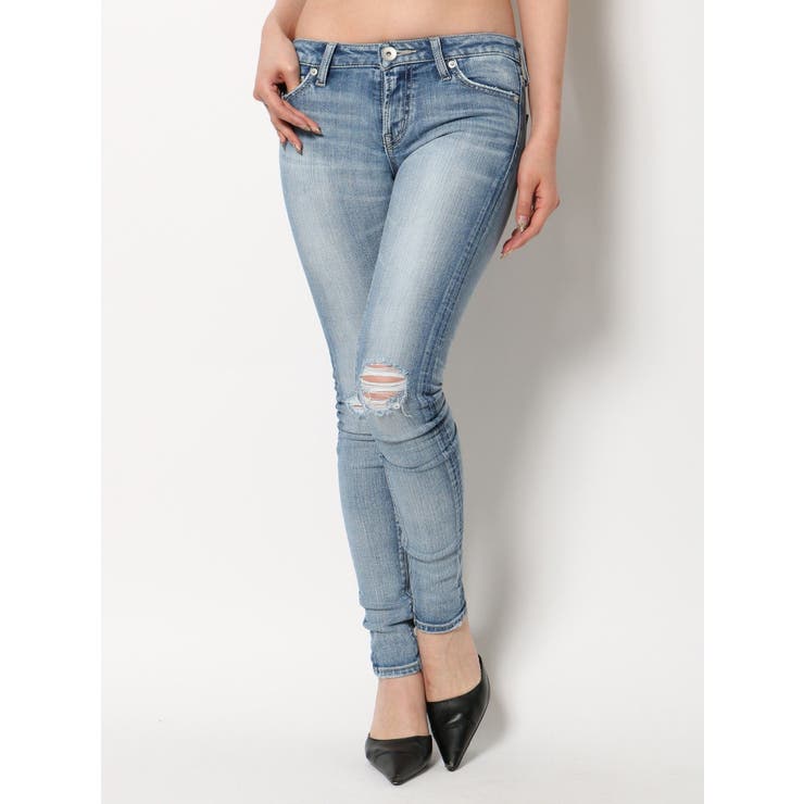 KNEEダメージスキニーデニムパンツ[品番：MKSW0021639]｜GYDA