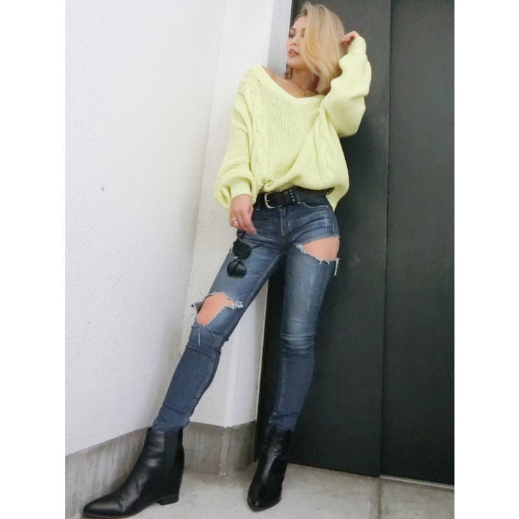 2WAYブリーチニットTOPS | GYDA | 詳細画像6 