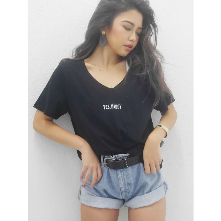 YESDADDY VネックTシャツ | GYDA | 詳細画像14 