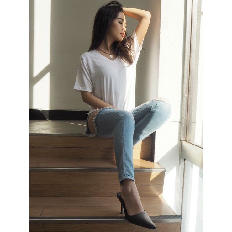 ガーゼタッチGネック Tシャツ | GYDA | 詳細画像13 