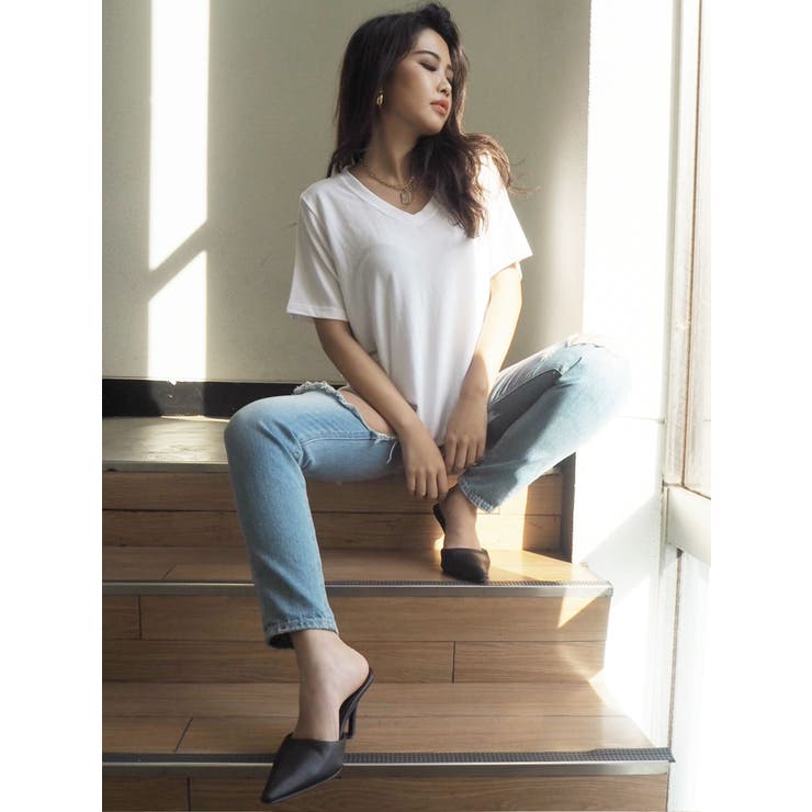 ガーゼタッチGネック Tシャツ | GYDA | 詳細画像14 