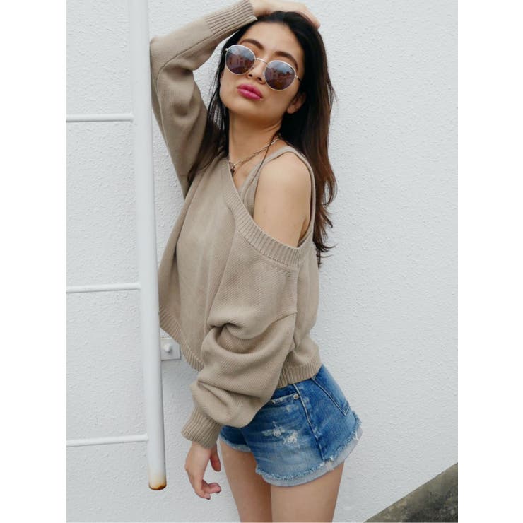 ジェイダのアンサンブル！ 3way アンサンブルニットTOPS[品番：MKSW0026195]｜GYDA