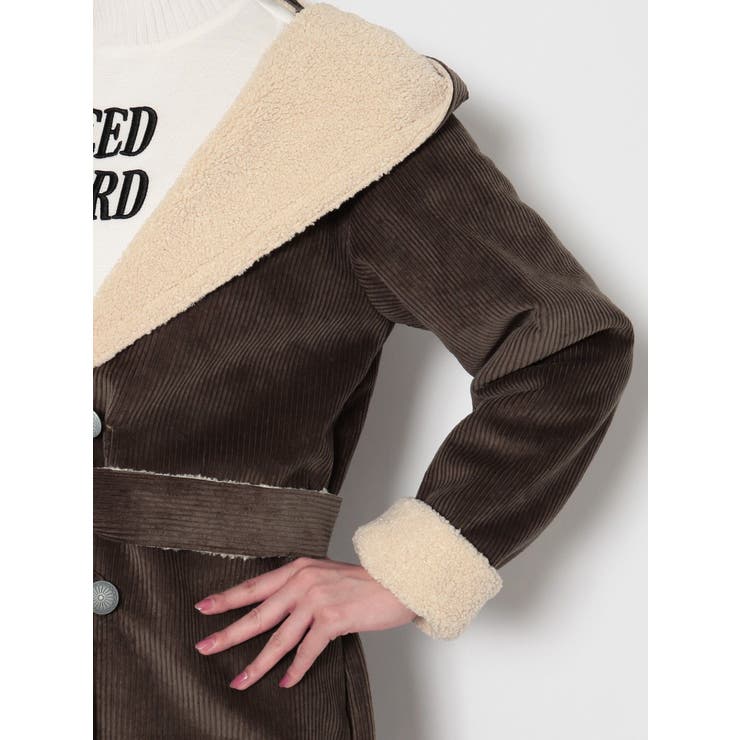 コーデュロイボンディングボアコート[品番：MKSW0026353]｜GYDA