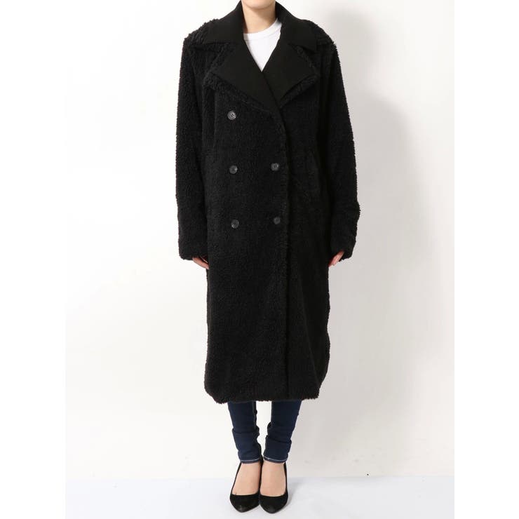 レイヤードボアロングコート | GYDA | 詳細画像4 