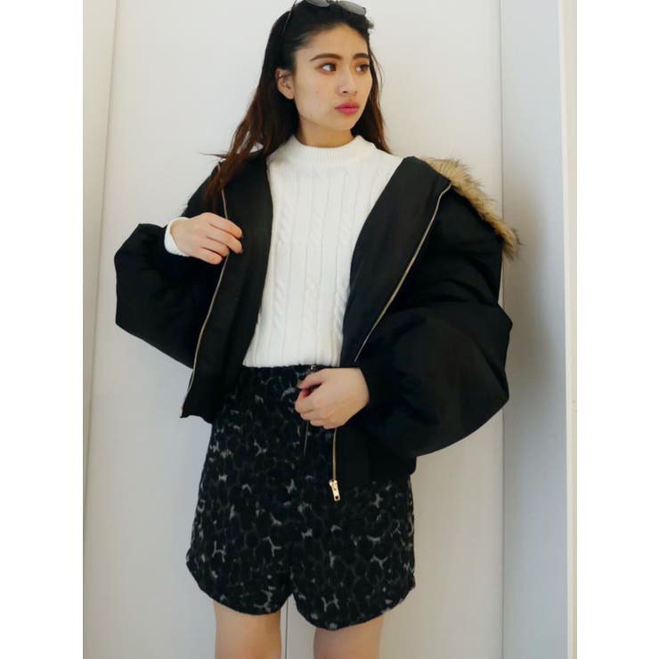 ブラック | エコファーフードMA-1 | GYDA