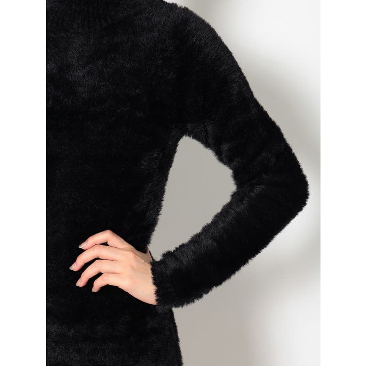 オープンショルダーシャギーニットワンピース | GYDA | 詳細画像8 