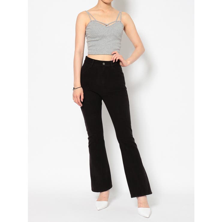 ヘリンボーンスリットフレアパンツ | GYDA | 詳細画像4 