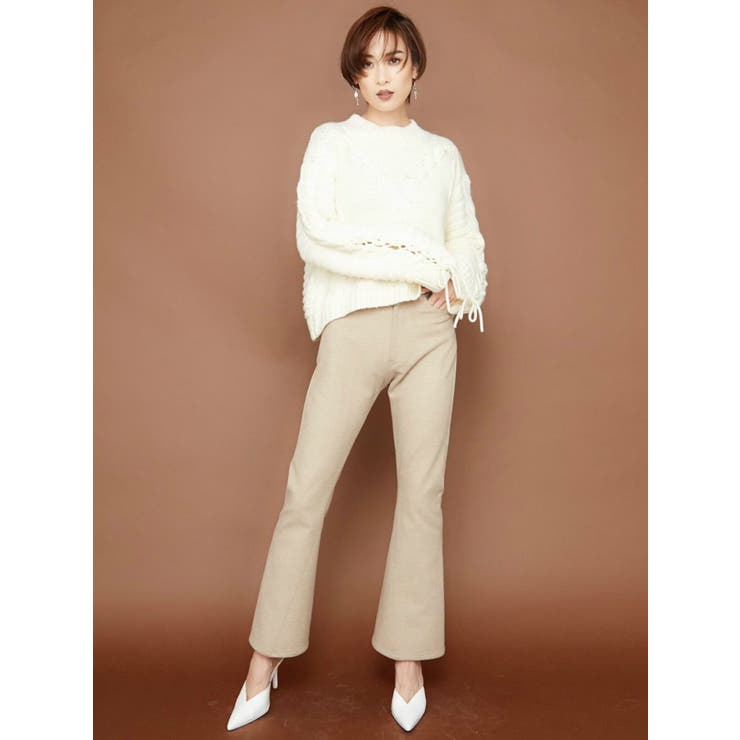 レースアップケーブルニットトップス | GYDA | 詳細画像30 