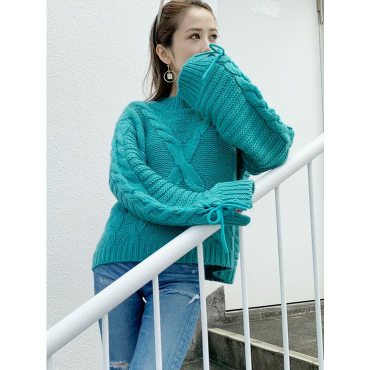 support surface ミドルゲージニット セーター ゆったり 洗える/毛玉レス】ほっこり柔らか ゆるっともちもちケーブル