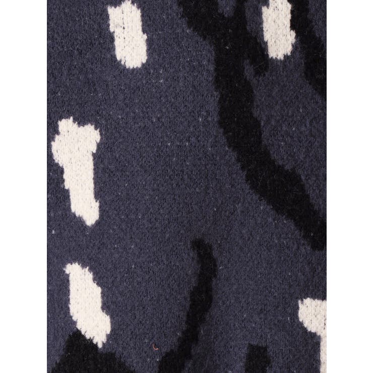 カラーレオパードジャガードニットトップス | GYDA | 詳細画像20 