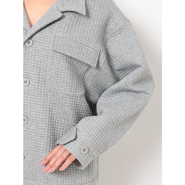 BIG POCKET  ワッフルジャケット[品番：MKSW0027872]｜GYDA（ジェイダ）のレディースファッション通販｜SHOPLIST（ショップリスト）