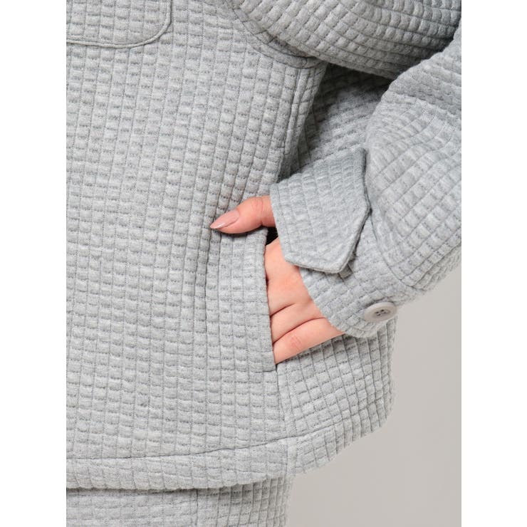 BIG POCKET  ワッフルジャケット[品番：MKSW0027872]｜GYDA（ジェイダ）のレディースファッション通販｜SHOPLIST（ショップリスト）