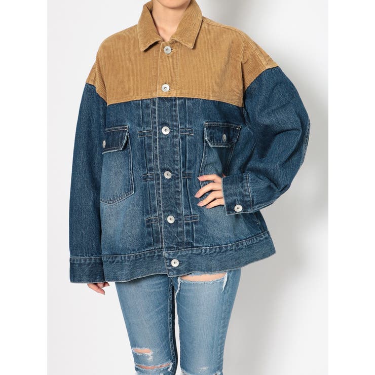 コーデュロイドッキングGジャン[品番：MKSW0028858]｜GYDA（ジェイダ