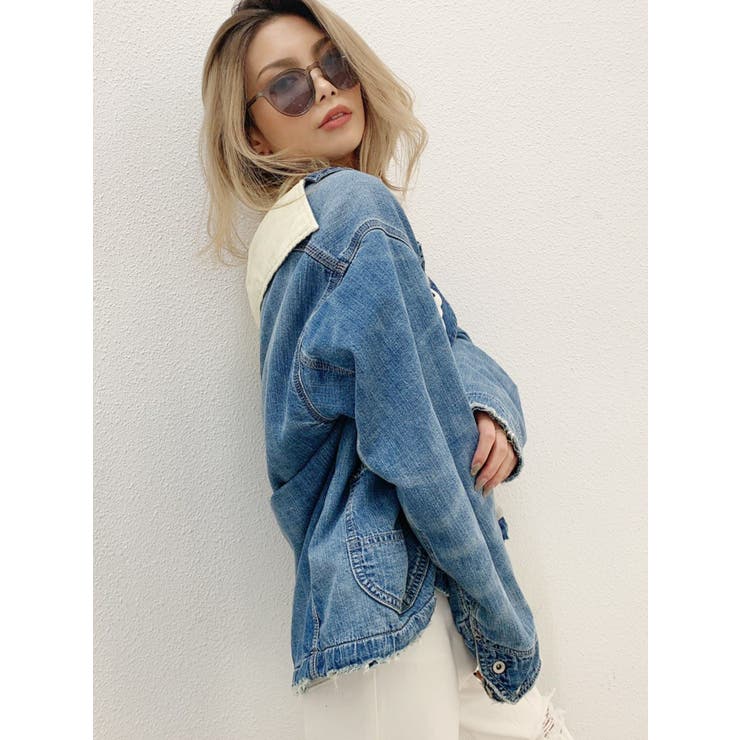 コーデュロイワーカーデニムジャケット | GYDA | 詳細画像7 