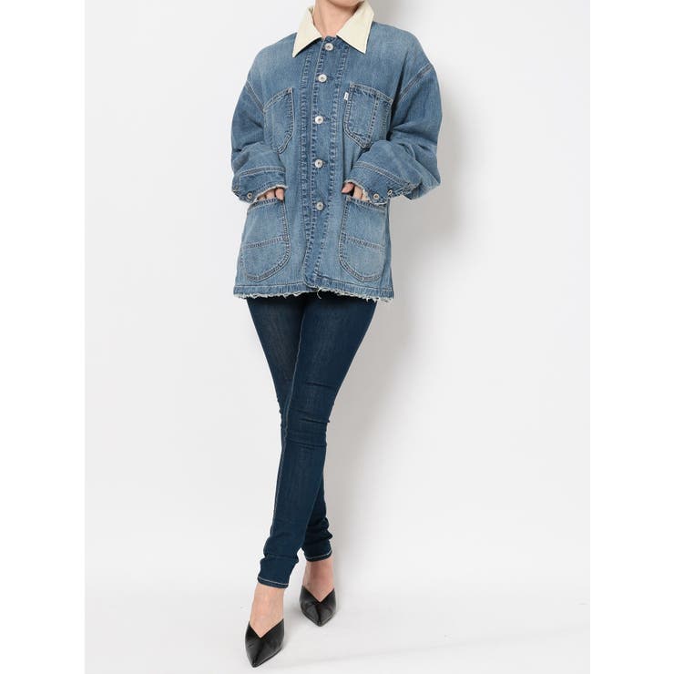 コーデュロイワーカーデニムジャケット | GYDA | 詳細画像9 