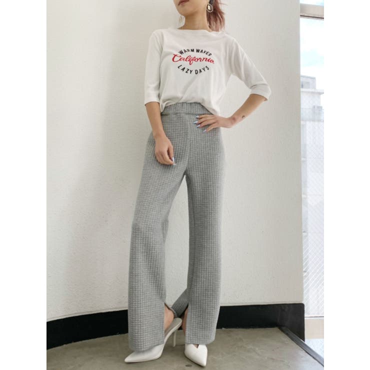 ワッフルスリムパンツ[品番：MKSW0028259]｜GYDA（ジェイダ）の