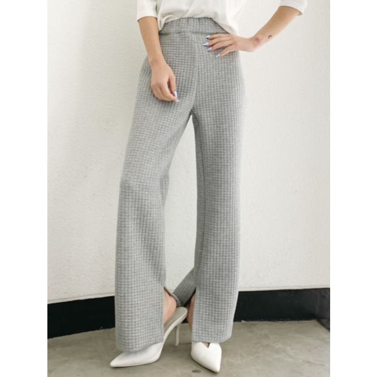 ワッフルスリムパンツ[品番：MKSW0028259]｜GYDA（ジェイダ）のレディースファッション通販｜SHOPLIST（ショップリスト）
