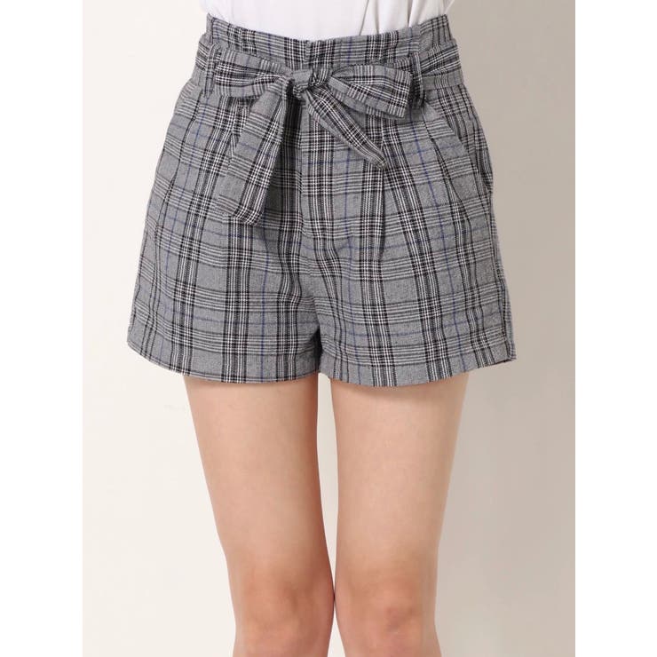 【セットアップ着用可能】ハイウエストチェックショーパン | GYDA | 詳細画像11 