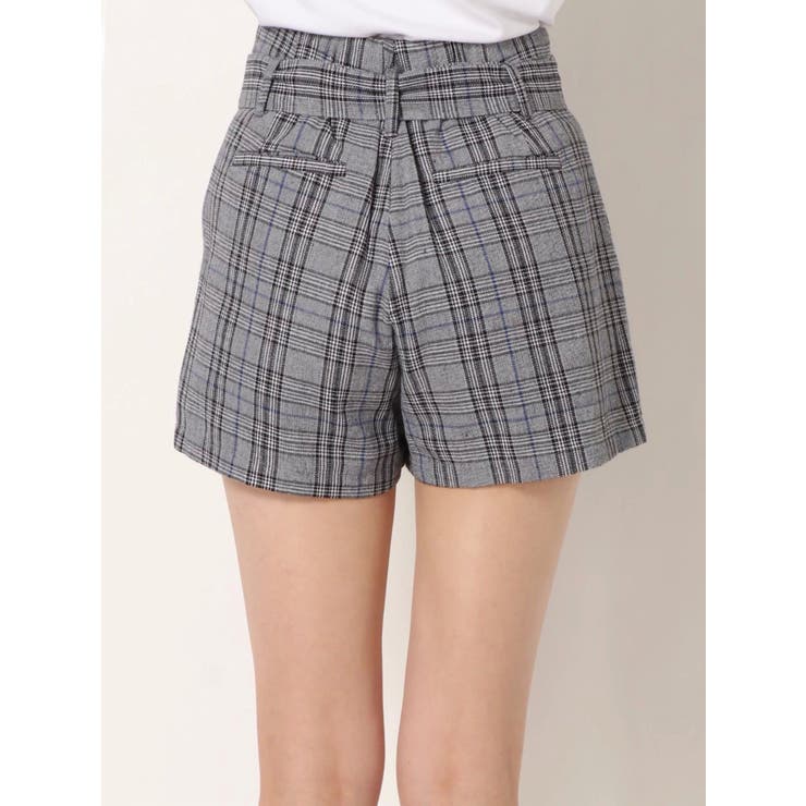 【セットアップ着用可能】ハイウエストチェックショーパン | GYDA | 詳細画像13 