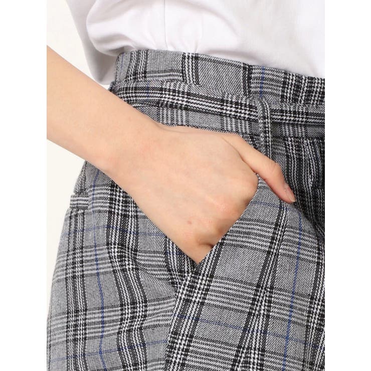【セットアップ着用可能】ハイウエストチェックショーパン | GYDA | 詳細画像16 