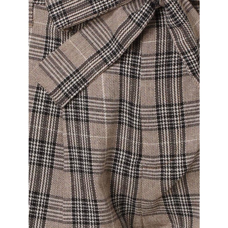 【セットアップ着用可能】ハイウエストチェックショーパン | GYDA | 詳細画像18 