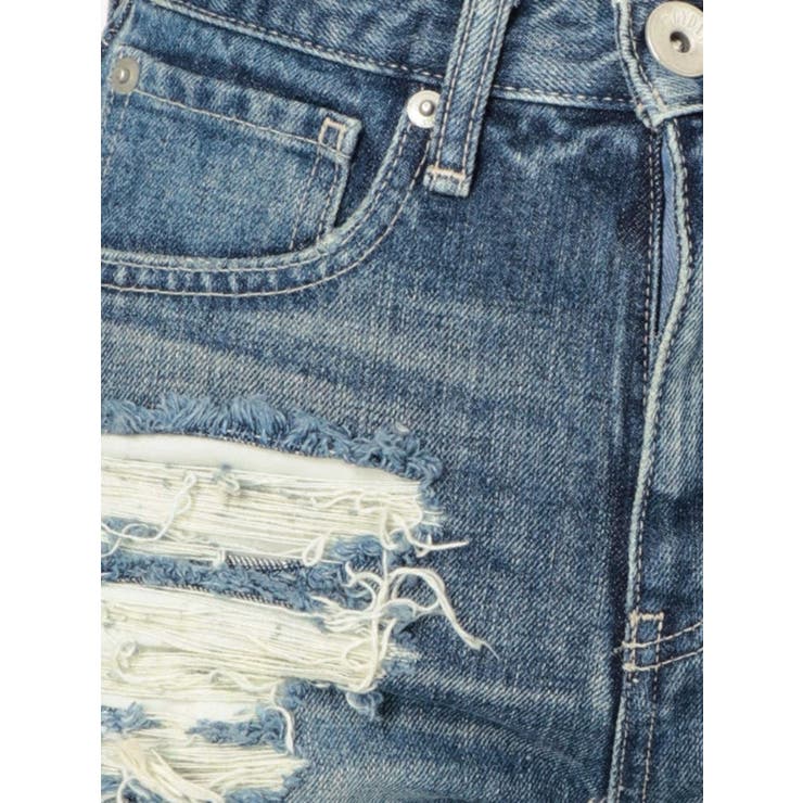 J/Wダメージデニムショートパンツ[品番：MKSW0028004]｜GYDA