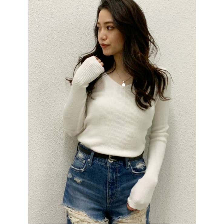 トップス kt 谷口美佳さん監修】新涼感サイドボックスニットトップス