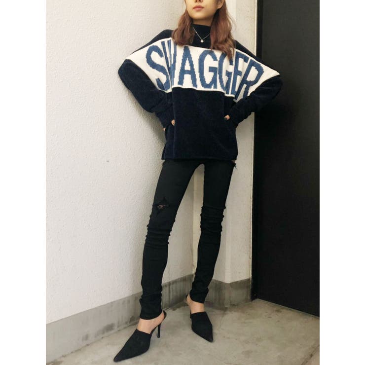 SWAGGERジャガードニットTOPS[品番：MKSW0025775]｜GYDA